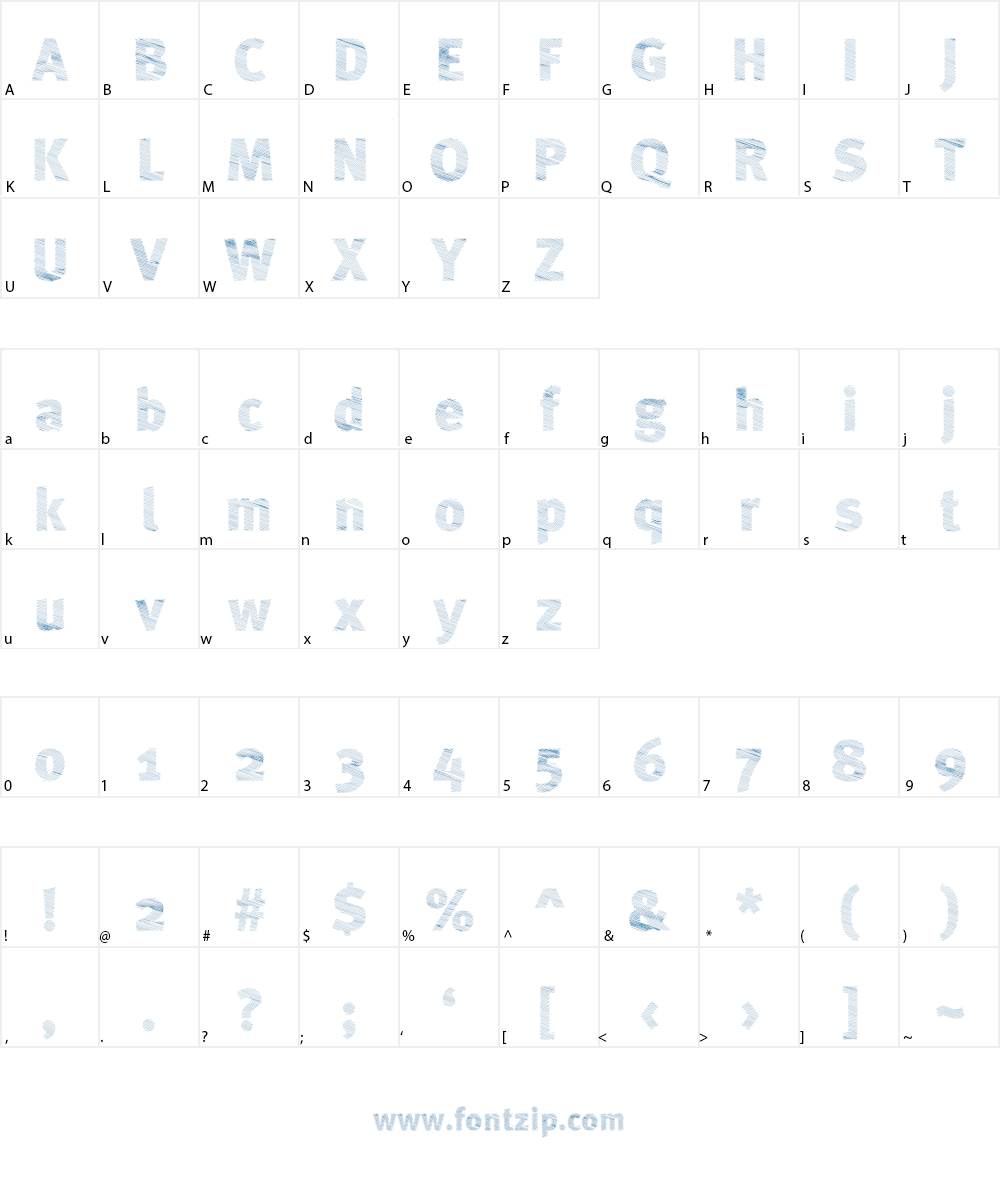 A Bebedera Font Character